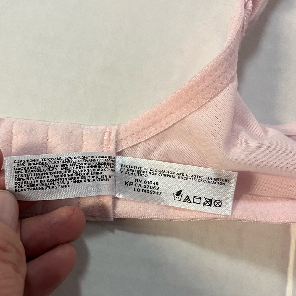 Wacoal Bra Visual Effects Minimizer Bra Ballet Slipper Pink Sz 40D NWT #857210 - Picture 13 of 14